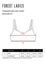 (1Pc) Forest Teenager Cotton Spandex Bra Selected Colours- FBD0048J