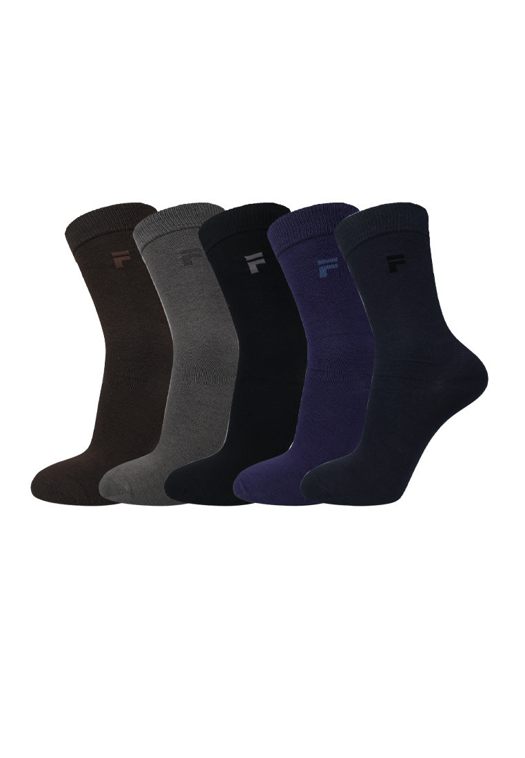 (3 Pcs) Forest Cotton Spandex Full Length Casual Socks- FSF0083W