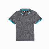 Forest Kids Two Tone Pique Cotton Plain Short Sleeve Polo Kids Tee | Baju Budak Lelaki - FK2009