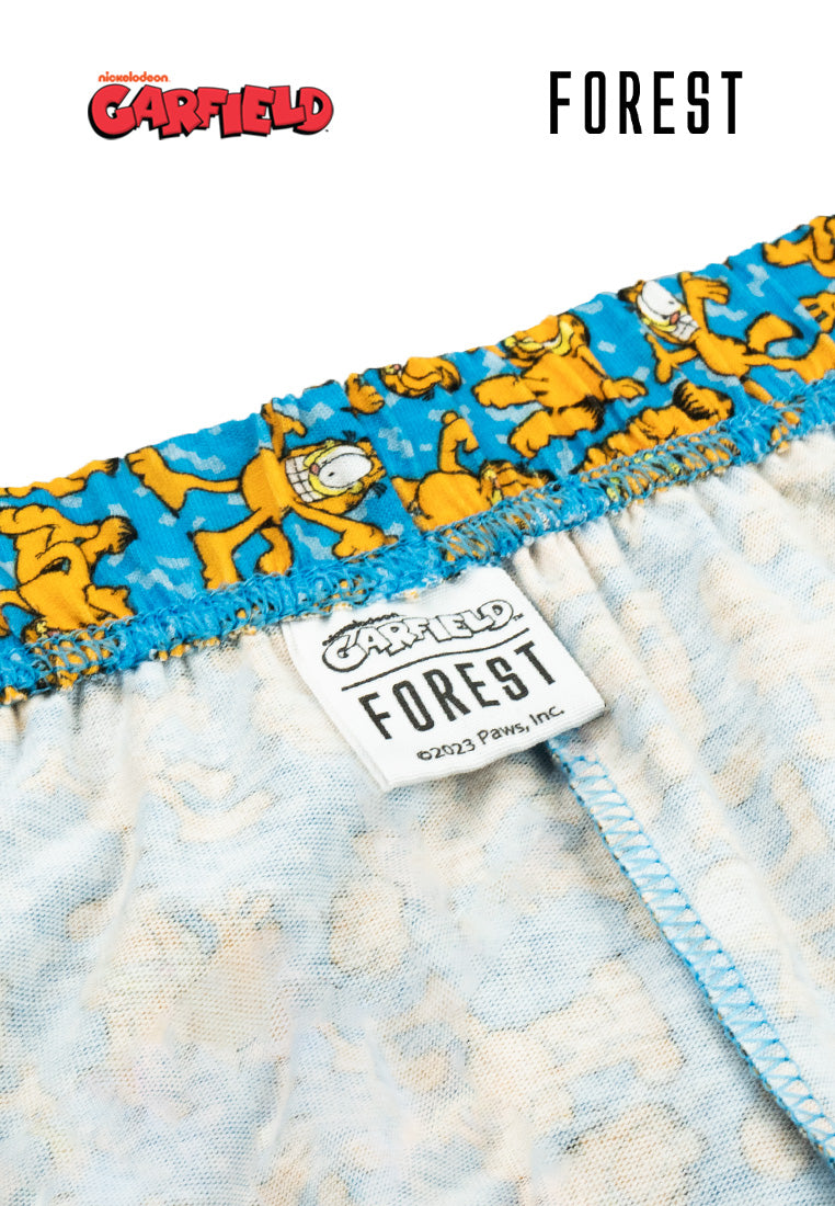 (1 Pc) Forest X Garfield Ladies 100% Cotton Boxer Selected Colours - GLD0013X