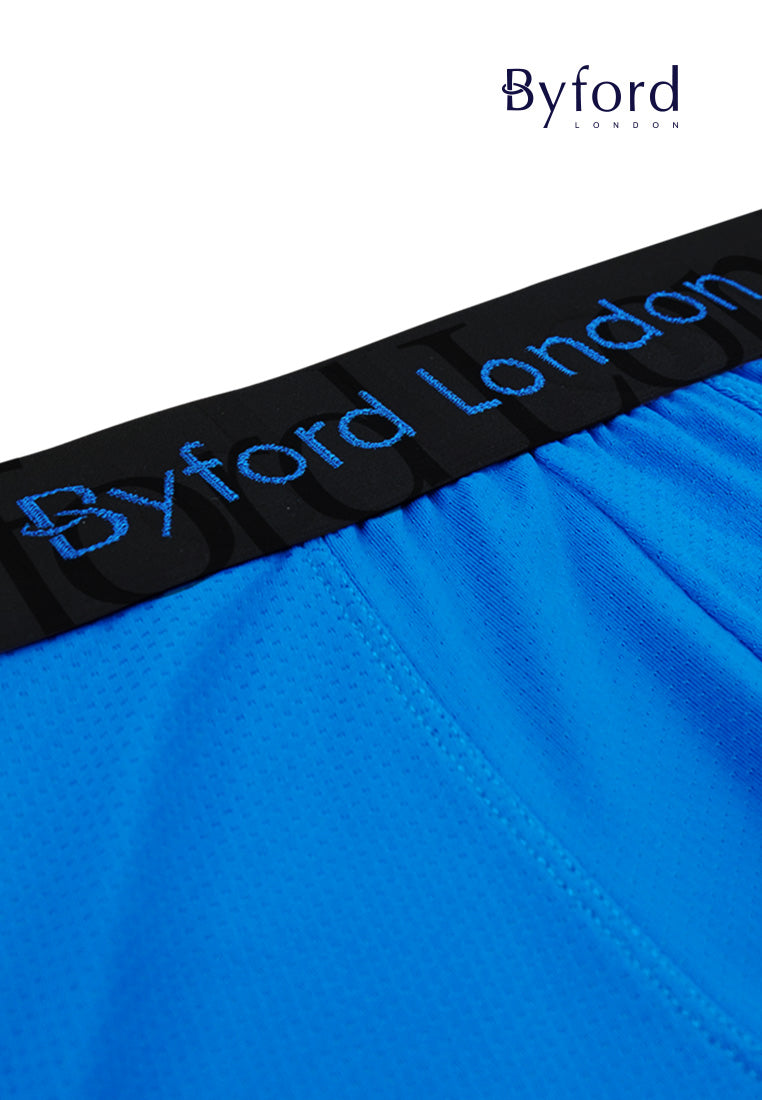 (2 Pcs) Byford Mens Microfibre Spandex Shorty Brief Underwear Assorted Colour-BUB721S