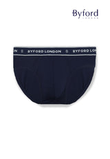 (3 Pcs) Byford Mens Bamboo Spandex Mini Brief Underwear Assorted Colour-BUD5271M