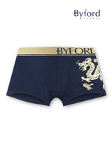 (2 Pcs) Byford Mens Bamboo Spandex Shorty Brief Underwear Assorted Colour-BUB738S