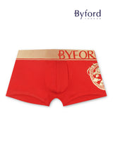 (2 Pcs) Byford Mens Bamboo Spandex Shorty Brief Underwear Assorted Colour-BUB738S