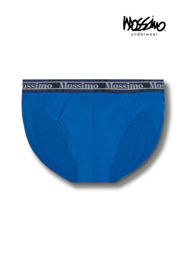 (3 Pcs) Mossimo Mens Cotton Spandex Mini Brief Underwear Assorted Colours - MUD0058M