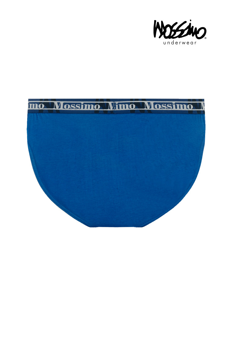 (3 Pcs) Mossimo Mens Cotton Spandex Mini Brief Underwear Assorted Colours - MUD0058M