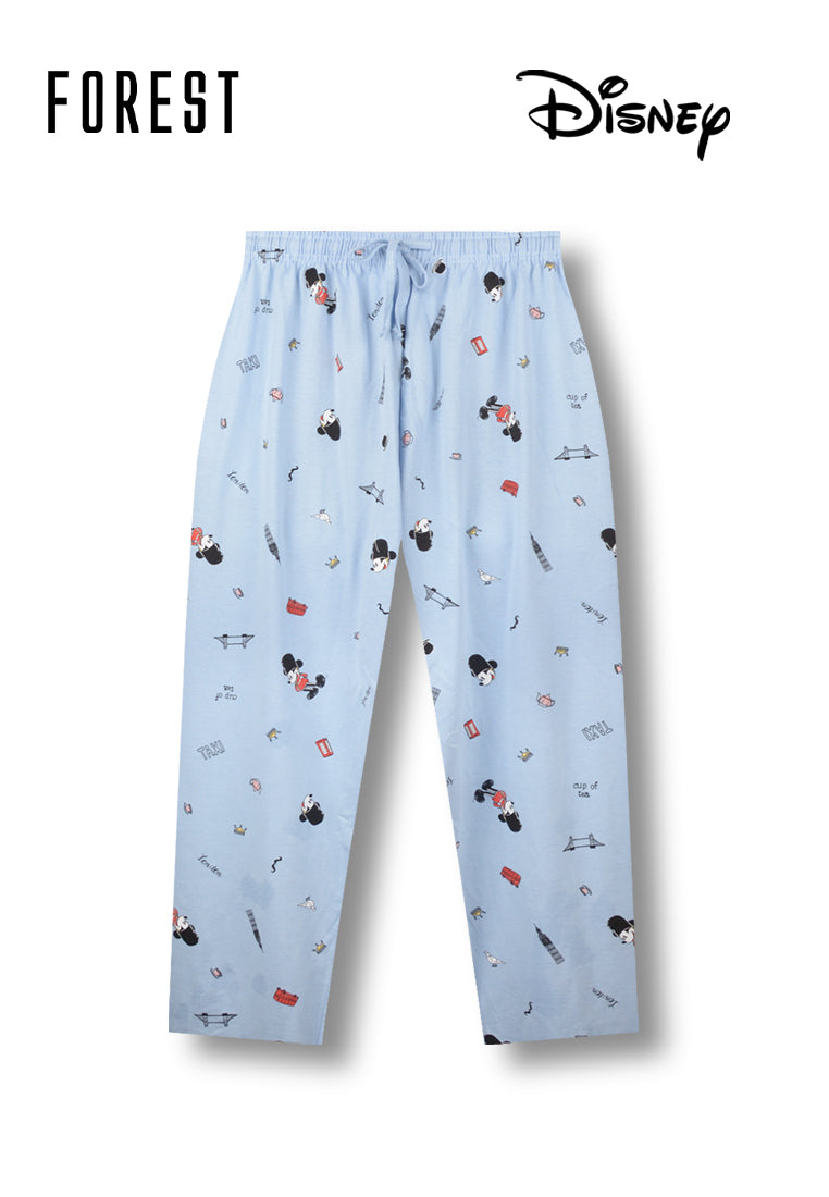 (1 Pc) Forest X Disney Mens 100% Cotton Full Print Long Bottom Pyjamas- WPD0055L