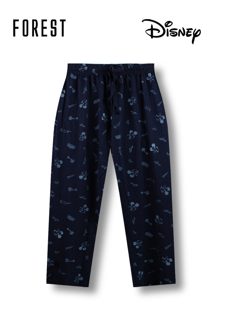 (1 Pc) Forest X Disney Mens 100% Cotton Full Print Long Bottom Pyjamas- WPD0055L