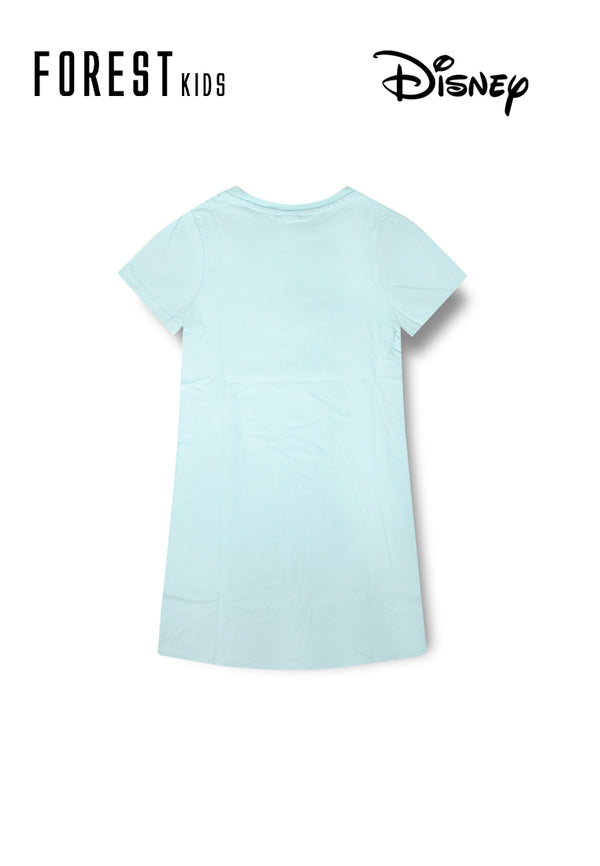 (1 Pc) Forest X Disney Girls 100% Cotton Single Print Sleep Dress Pyjamas-WPJ0063D