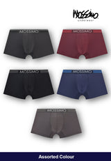 (3 Pcs) Mossimo Mens Microfibre Spandex Shorty Brief Underwear Assorted Colours - MUD0064S