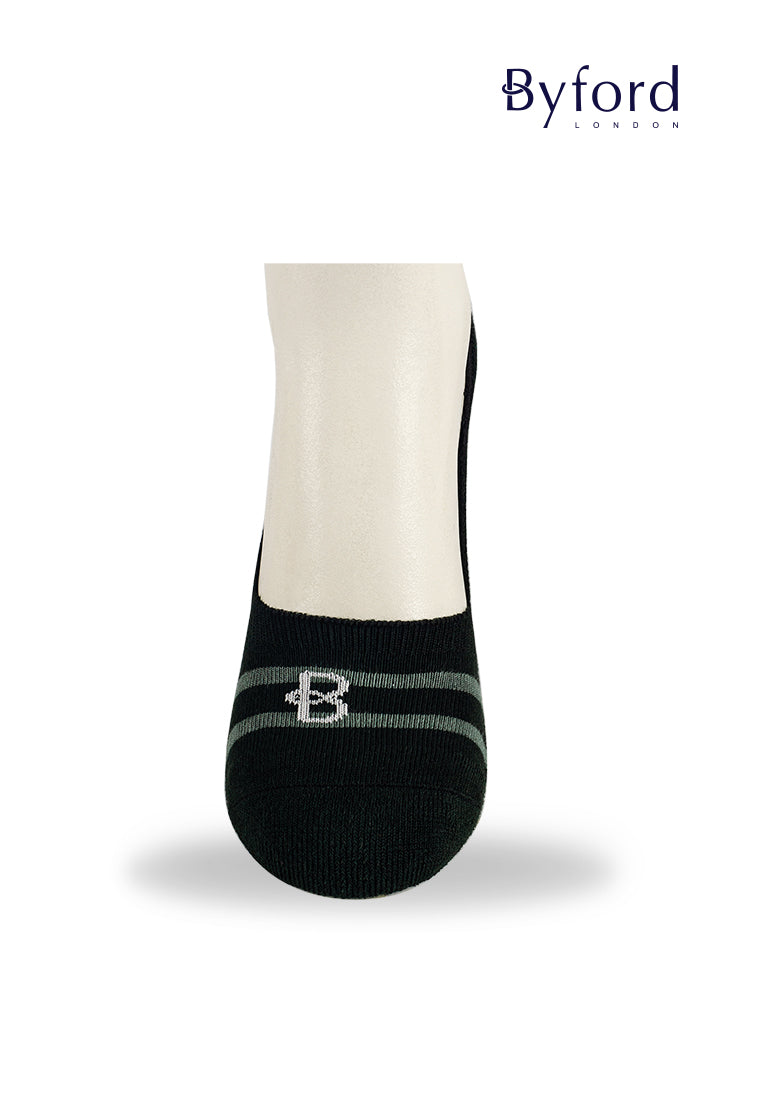 (3 Pcs) Byford Cotton Spandex Half Terry No Show Sport Socks- BSF1039T