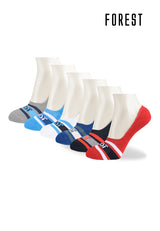 (3 Pcs) Forest Cotton Spandex Invisible Half Terry Sport Socks- FSF0088T