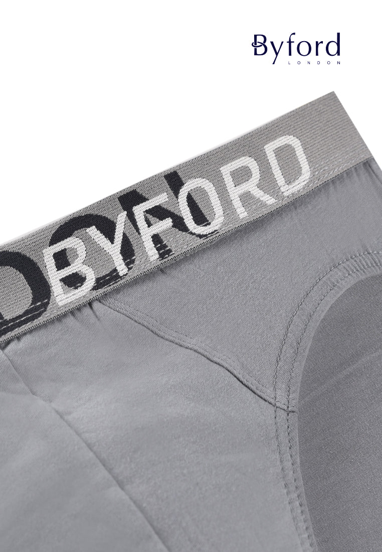 (5 Pcs) Byford Mens Cotton Spandex Mini Brief Underwear Assorted Colour-BUD5267M