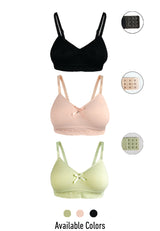 (1Pc) Forest Teenager Nylon Spandex Bra Selected Colours- FBD0061J