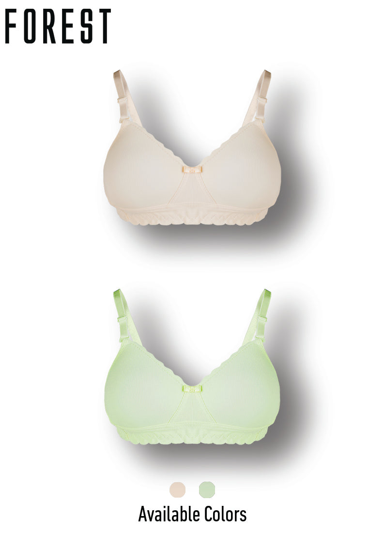 (1Pc) Forest Teenager Cotton Spandex Bra Selected Colours- FBD0069J