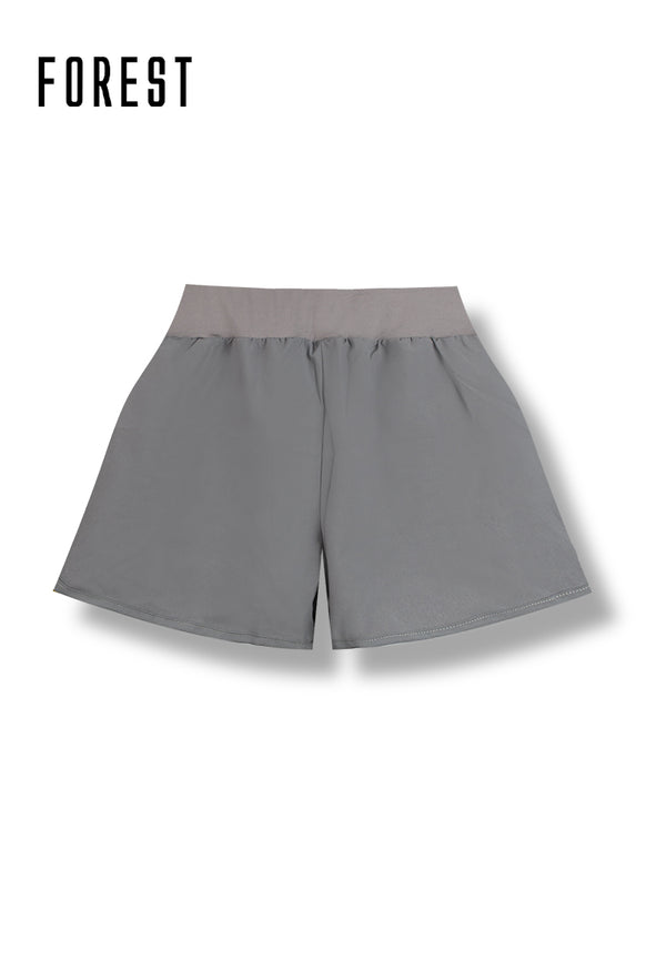 (1Pc) Forest Ladies Nylon Spandex Double Layers Sport Short Bottom Selected Colours- FPD0008S