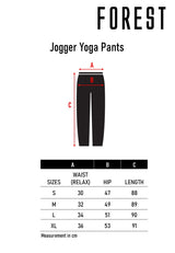 (1Pc) Forest Ladies Nylon Spandex Jogger Yoga Pants Selected Colours- FPD0009S