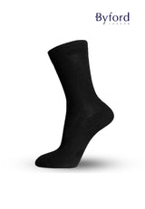 (1 Pc) Byford Mercerized Cotton Full Length Up Size Business Socks - BSA172M