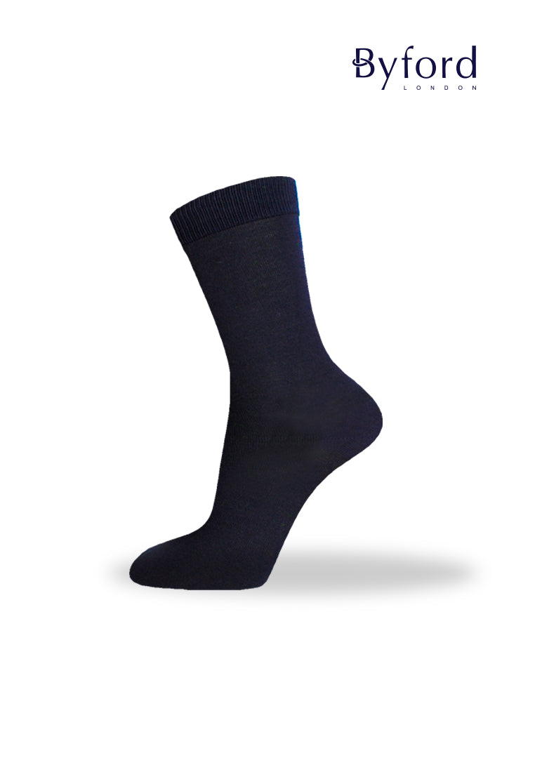 (1 Pc) Byford Mercerized Cotton Full Length Up Size Business Socks - BSA172M