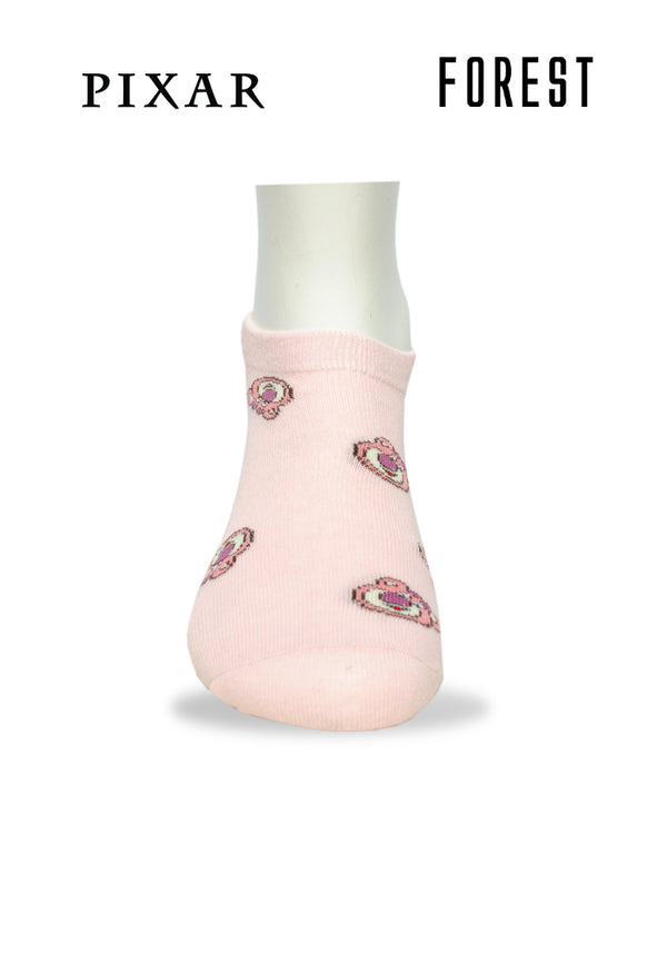 (2 Pcs) Forest X Disney Lotso Cotton Spandex Ankle Socks Assorted Colours - WSL0018T