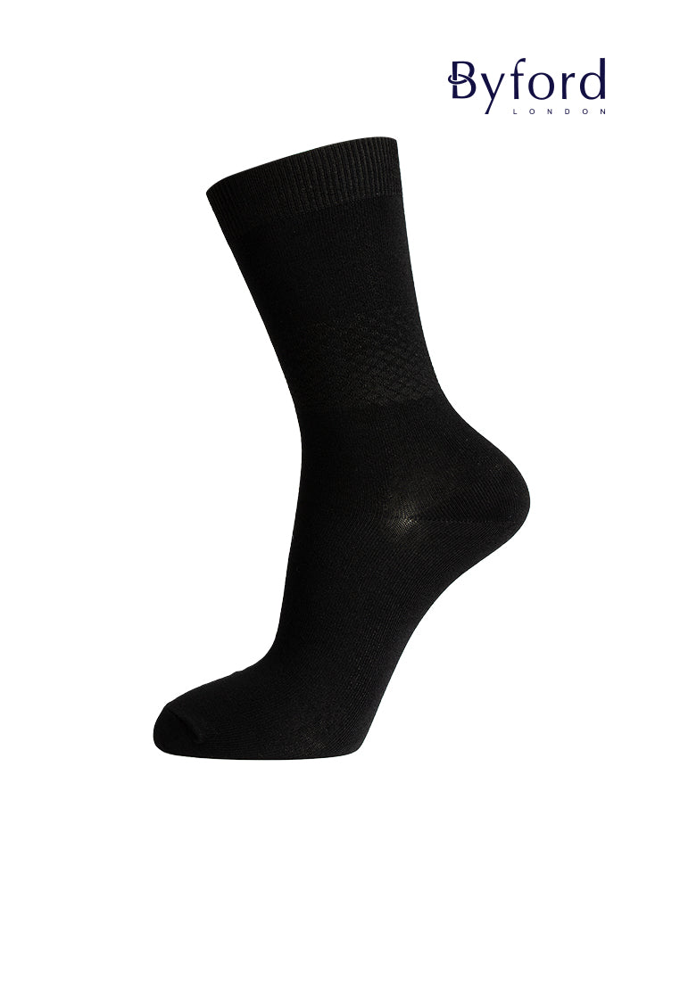 (1 Pc) Byford Micro Modal Full Length Double Cylinder Casual Socks - BSD183MD