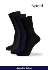 (1 Pc) Byford Micro Modal Full Length Double Cylinder Casual Socks - BSD183MD