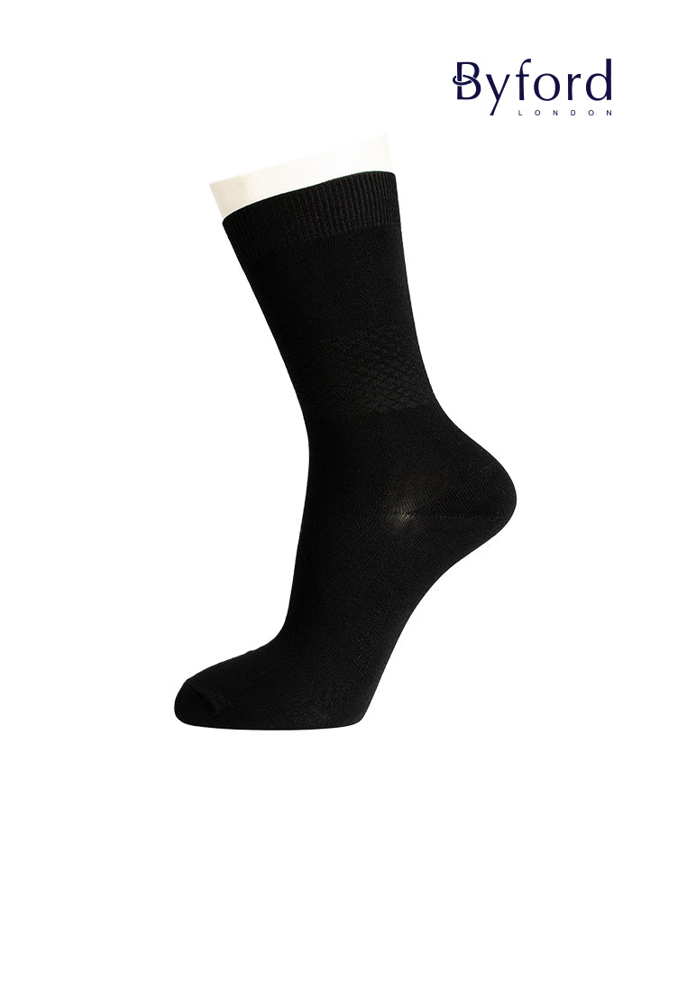 (1 Pc) Byford Micro Modal Full Length Double Cylinder Casual Socks - BSD183MD