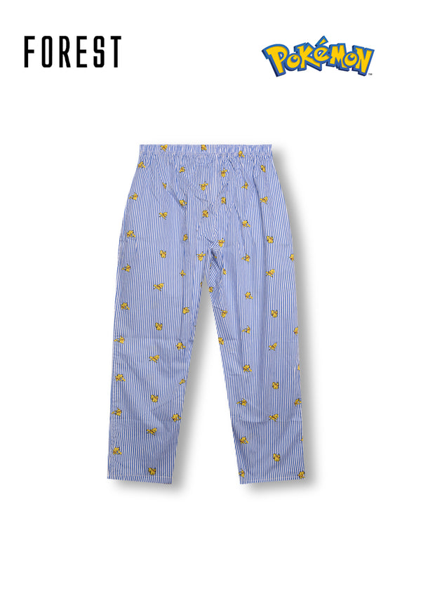 (1 Pc) Pokémon Mens Woven Cotton Long Bottom Pyjamas - PPD1009L