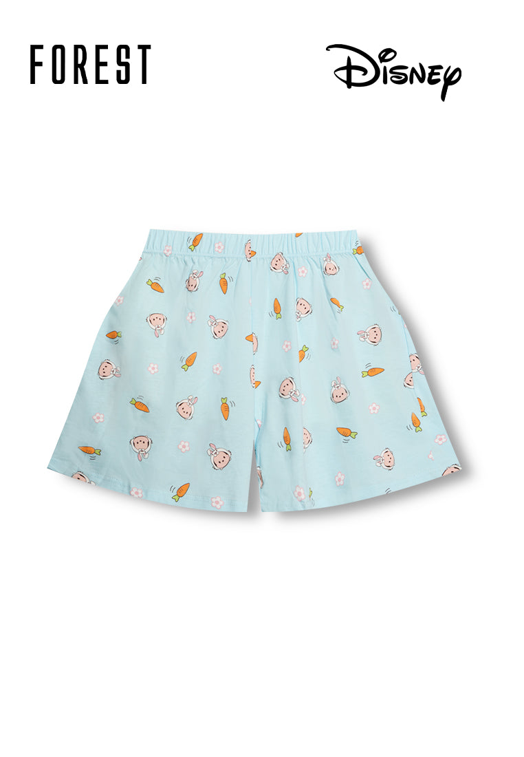 (1 Set) Forest x Disney Ladies 100% Cotton Short Pants Pyjamas - WPD0034