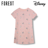 (1 Pc) Forest X Disney Girls 100% Cotton Sleep Dress Pyjamas-WPJ0049D