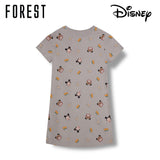 (1 Pc) Forest X Disney Girls 100% Cotton Sleep Dress Pyjamas-WPJ0049D