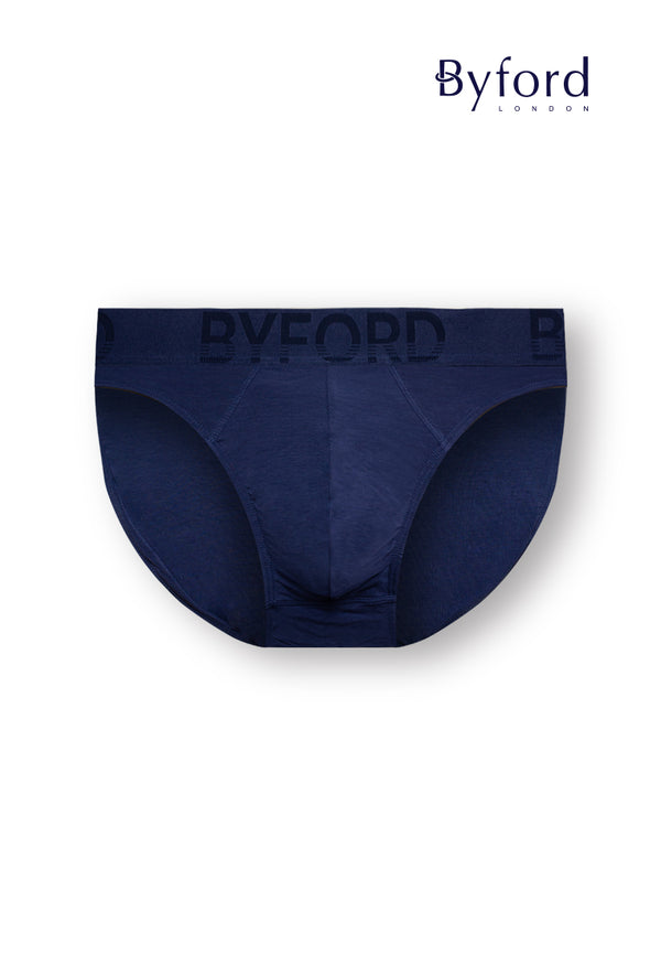(3 Pcs) Byford Mens Micro Modal Spandex Mini Brief Underwear Assorted Colours - BUB742M