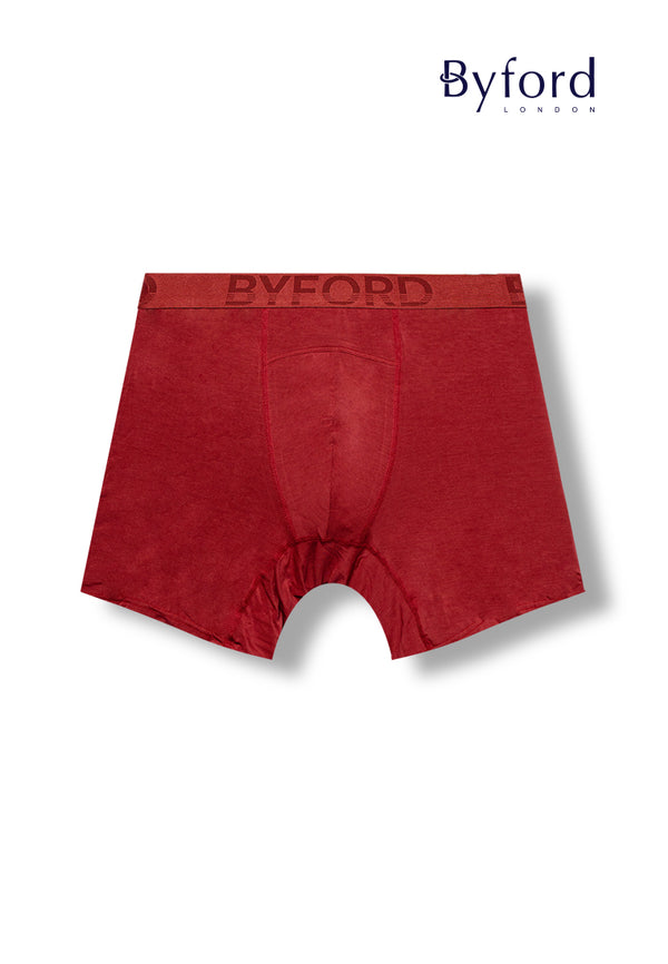 (2 Pcs) Byford Mens Micro Modal Spandex Boxer Brief Underwear Assorted Colours - BUB744BB