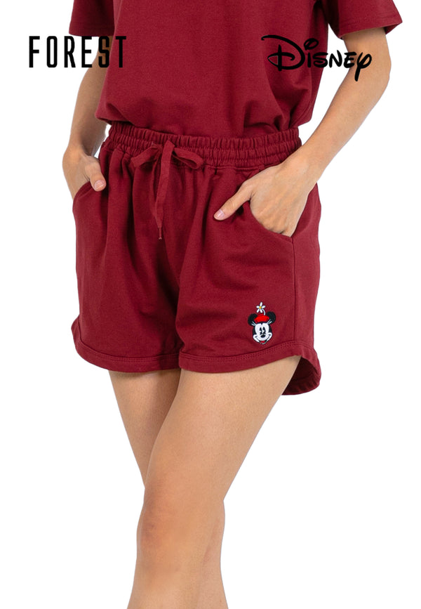 (1 Pc) Forest X Disney Ladies 100% Cotton Baby Terry Short Pants Pyjamas-WPL0084S