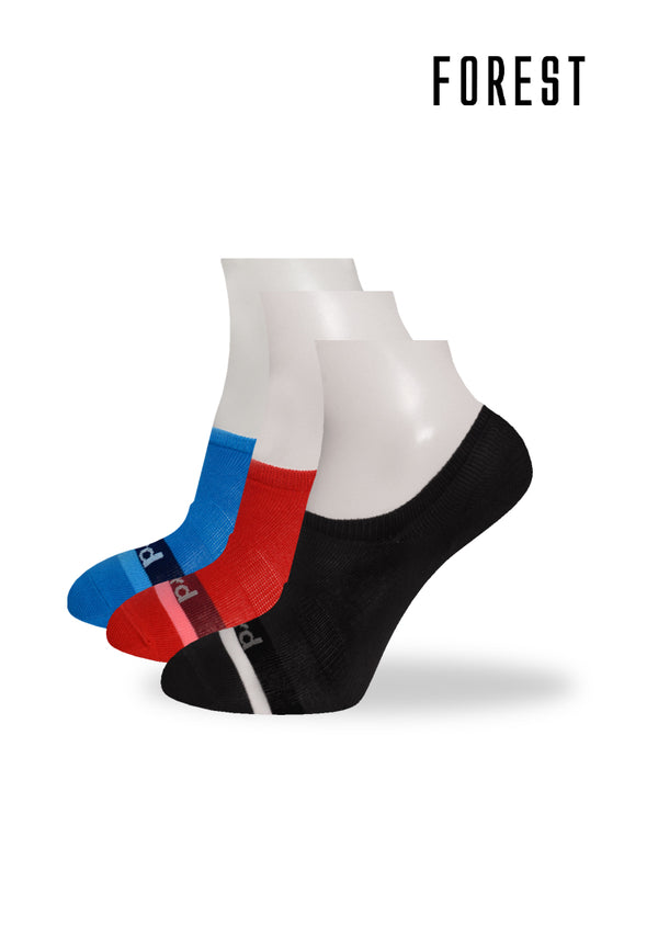 (3 Pcs) Byford Cotton Spandex No Show Sport Socks - BSF1038T