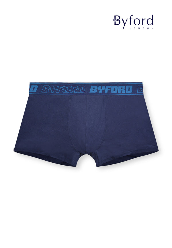 (2 Pcs) Byford Mens Ribbed Modal Spandex Shorty Brief Underwear Assorted Colours - BUD5280S
