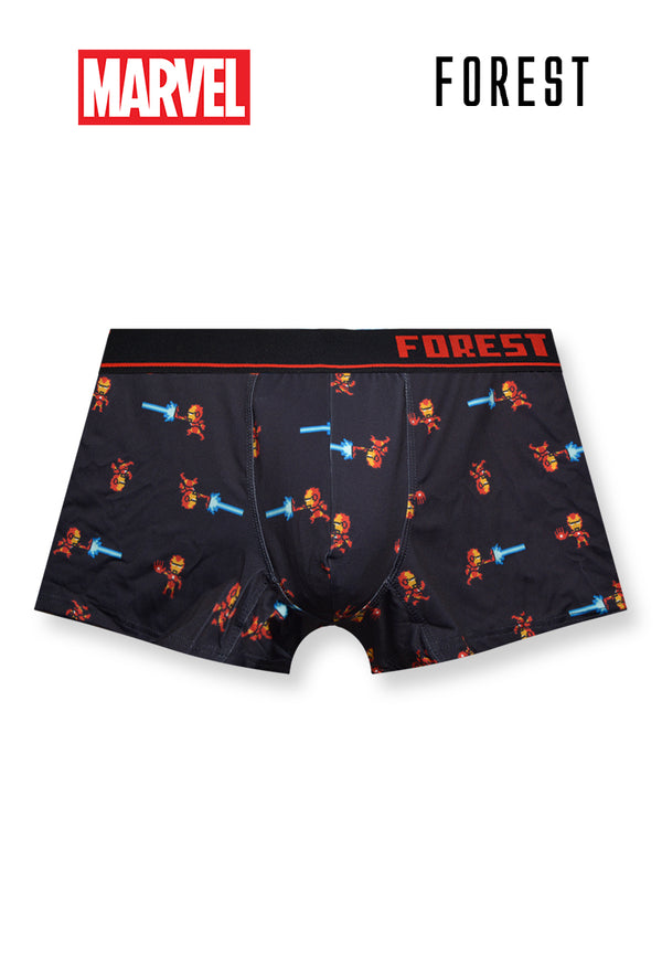 (2 Pcs) Forest X Marvel Mens Microfiber Spandex Shorty Brief Underwear Assorted Colours - AUD0003S
