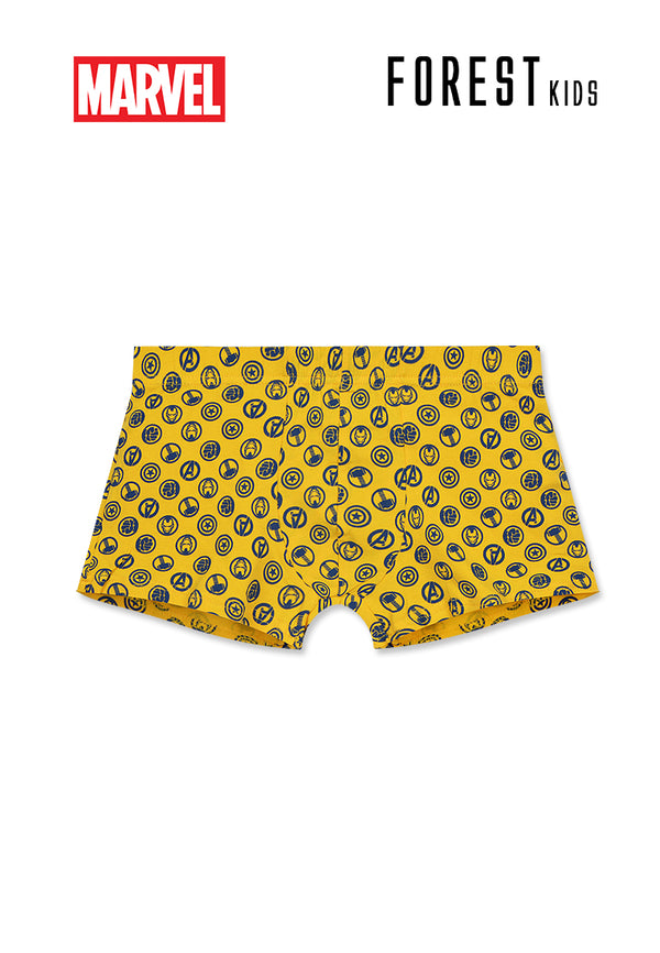 (2 Pcs) Forest X Marvel Kids 100% Cotton Shorty Brief Underwear Assorted Colours - AUJ0012S
