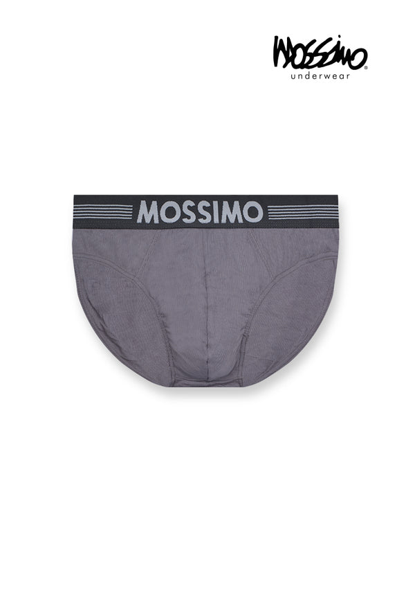 (3 Pcs) Mossimo Mens Ribbed Modal Spandex Mini Brief Underwear Assorted Colours - MUD0068M