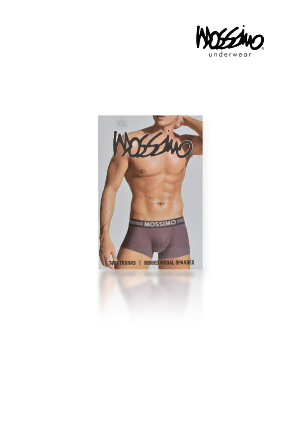 (2 Pcs) Mossimo Mens Ribbed Modal Spandex Shorty Brief Underwear Assorted Colours - MUD0069S
