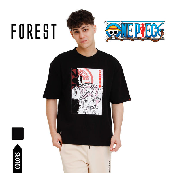 Forest Baju T shirt/Seluar Lelaki | Forest x One Piece Chopper Premium Air-Cotton Oversized Tee/Pants - FO20003/FO10002