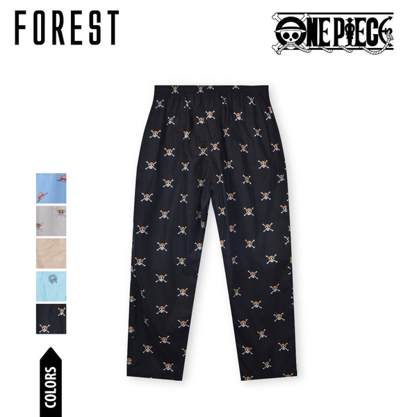 (1 Pc) Forest X One Piece Unisex Woven Cotton Long Pants Pyjamas Selected Colours - NPU0021L