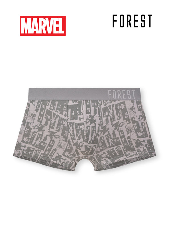 (3 Pcs) Forest X Marvel Mens Bamboo Spandex Shorty Brief Underwear Assorted Colours - AUD0006S