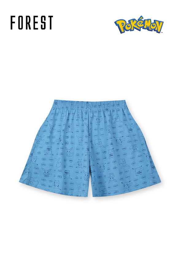 (1 Pc) PokÃ©mon Ladies 100% Cotton Short Pants Pyjamas Selected Colours - PPL1044S