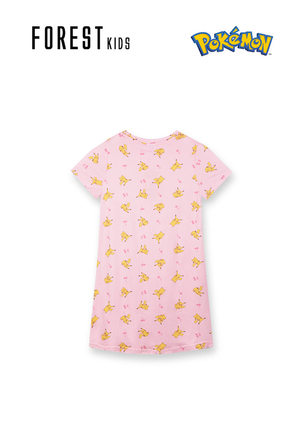 (1 Pc) PokÃ©mon Kids Microfibre Spandex Sleep Dress Pyjamas Selected Colours - PPJ1070D