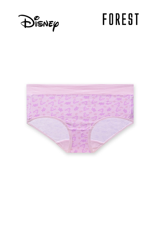 (3 Pcs) Forest X Disney Ladies Cotton Spandex Midi Brief Underwear Assorted Colours - WLD0149D