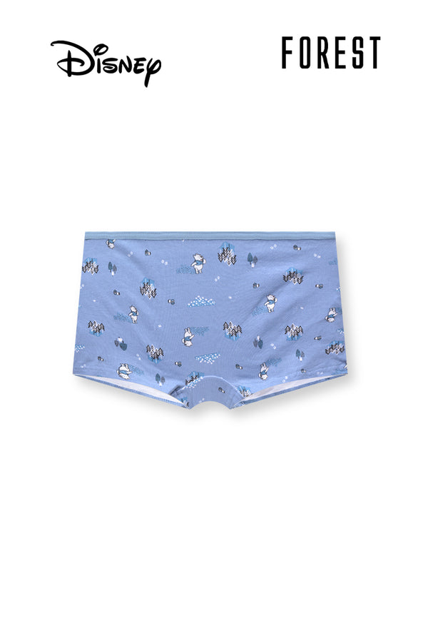 (3 Pcs) Forest X Disney Ladies Cotton Spandex Boy Leg Underwear Assorted Colours - WLD0146BL