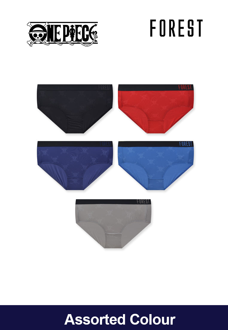 (3 Pcs) Forest X One Piece Ladies Microfiber Spandex Midi Brief Underwear Assorted Colours - NLD0017D