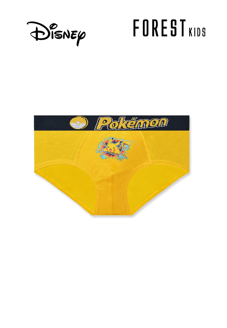 (3 Pcs) Pokémon Kids 100% Cotton Mini Brief Underwear Assorted Colours - PUJ1052M