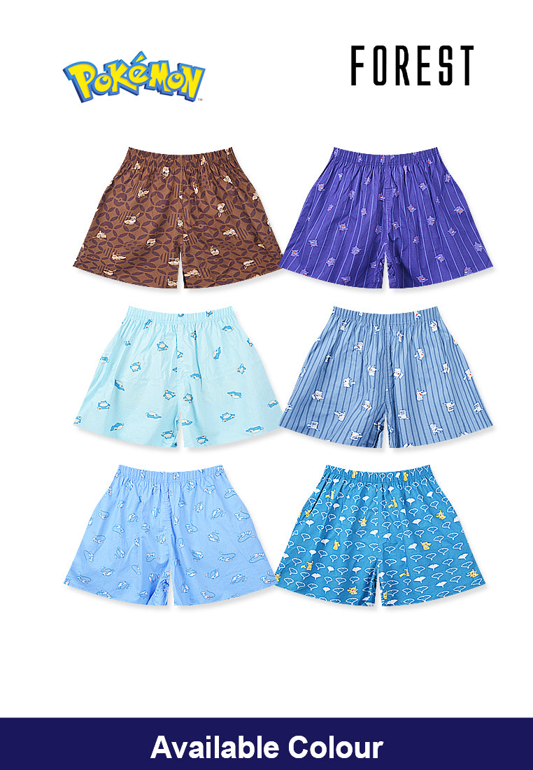 (1 Pc) Pokémon Ladies Woven Cotton Boxer Short Selected Colours - PLD1038X